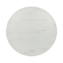 Caspia - 47" Outdoor Round Dining Table - White / Dark Gray