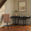 Roy - Open Road Leather Office Chair - Brown - Moe's Home Collection - Swivel Chairs - Elite Enclave Home