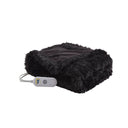 Malea - Shaggy Heated Throw - Black - Serta - Heated Throws - Elite Enclave Home