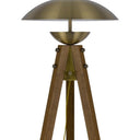Tripod Floor Lamp With Antiqued Brass Dome Shade - Brass - HomeRoots - Floor Lamps - Elite Enclave Home