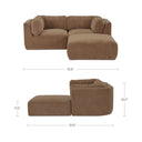 Matina - Nook Modular Sectional - Taupe - Moe's Home Collection - Stationary Sectionals - Elite Enclave Home