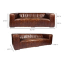 Castle - Sofa - Brown - Moe's Home Collection - Stationary Sofas - Elite Enclave Home