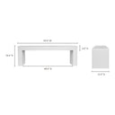 Lazarus - Outdoor Bench - White - Moe's Home Collection - Benches - Elite Enclave Home
