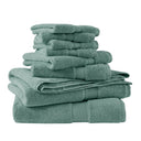 800GSM - 8 Piece Antimicrobial Towel Set - Dusty Green - Madison Park Signature - Towel Sets - Elite Enclave Home