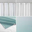 Ara - Ombre Printed Shower Curtain - Aqua - Madison Park - Shower Curtains - Elite Enclave Home