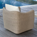 Sunset - Outdoor Swivel Lounge Chair - Oatmeal / Oyster White