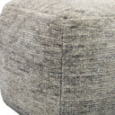 Wool Cube Pouf Ottoman - Gray
