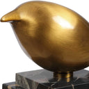 Golden Finch - Bird Figurines (Set of 2) - Black / Brass - Uttermost - Sculptures & Figurines - Elite Enclave Home