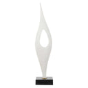 Fluid Drop - Stone Sculpture - White - Uttermost - Sculptures & Figurines - Elite Enclave Home