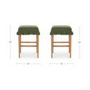 Anna - Counter Stool - Green / Light Brown - Moe's Home Collection - Counter Height (24" - 27") - Elite Enclave Home