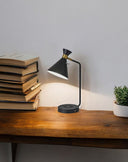 Asymmetrical Diabolo Metal Desk Lamp - Black