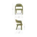 Martens - Dining Chair Velvet - Green - Moe's Home Collection - Side Chairs - Elite Enclave Home