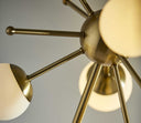 Metal Six Light Standard Table Lamp - Black - HomeRoots - Table Lamps - Elite Enclave Home