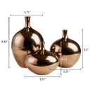 Ansen - Vase (Set of 3) - Bronze - Madison Park Signature - Table Accessory Sets - Elite Enclave Home