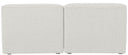 Miramar - 2 Seat Armless Modular Sofa - Meridian Furniture - Stationary Sectionals - Elite Enclave Home