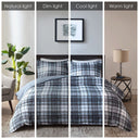 Parkston - 3M Scotchgard Down Alternative All Season Comforter Set - Gray