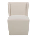 Cormac - Rolling Dining Chair - Cream - Moe's Home Collection - Side Chairs - Elite Enclave Home