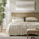 California King Stretch Jersey Sheet Set - Ivory - Harbor House - Sheets & Pillowcases - Elite Enclave Home