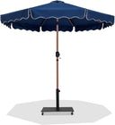 Amalfi - Aluminum Patio Umbrella - Black Base / Light Brown Pole