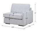 Refuge - Cloud Blue Right Arm Facing Sofa