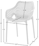 Mykonos - Outdoor Dining Chair (Set of 2) - Meridian Furniture - Chair Sets- Elite Enclave Home