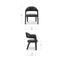Martens - Dining Chair Leather - Black - Moe's Home Collection - Side Chairs - Elite Enclave Home