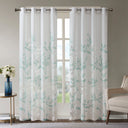 Cecily - Burnout Printed Curtain Panel Pair - Aqua - Madison Park - Curtains & Drapes - Elite Enclave Home