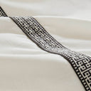 Jarvis - 9 Piece King Embroidery Oversized Duvet Style Comforter Set - Black / White