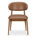 Ellie - Leather Dining Chair - Brown - Moe's Home Collection - Side Chairs - Elite Enclave Home