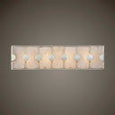 Rene - 4 Light Swirl Glass Vanity - Pearl Silver