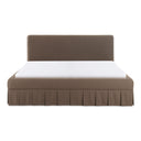 Maren - King Bed - Dark Brown - Moe's Home Collection - Upholstered Beds - Elite Enclave Home