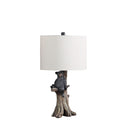 Blear in a Tree Table Lamp With Beige Shade - Black