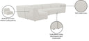 Miramar - 5 Piece Modular Sectional - Meridian Furniture - Stationary Sectionals - Elite Enclave Home