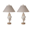 Novelty Table Lamp Coastal With Tan Empire Shade (Set of 2) - Beige