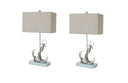 Anchor Table Lamps (Set of 2) - Blue / White