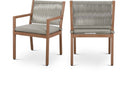 Maui - Water Resistant Outdoor Patio Dining Arm Chair (Set of 2) - Meridian Furniture - Chair Sets - Elite Enclave Home