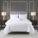 500 Thread Count Luxury - King Sateen Embroidered Comforter Set - White