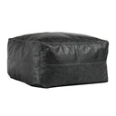 Uttermost Leather Pouf – genuine leather finish in rich brown tones