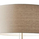 Traditional Shaped Floor Lamp With Drum Shade - Brown - HomeRoots - Floor Lamps - Elite Enclave Home
