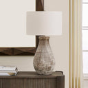Dorothea - Textured Table Lamp - Brown / Gray - Uttermost - Table Lamps - Elite Enclave Home