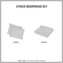 Harper - King Reversible 3 Piece Coverlet Set - Taupe