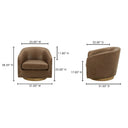 Oscy - Swivel Chair - Tan - Moe's Home Collection - Swivel Chairs - Elite Enclave Home
