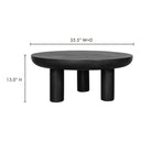 Rocca - Cement Coffee Table - Black - Moe's Home Collection - Coffee Tables - Elite Enclave Home