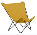Stainless Steel Metal Outdoor Camping Chair - Yellow