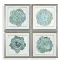 Natural Beauties - Botanical Prints (Set of 4) - Light Blue