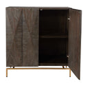Marico - 2 Door Mindi Cabinet - Dark Brown - Uttermost - Accent Cabinets- Elite Enclave Home