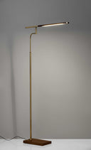 Task Floor Lamp - Brown - HomeRoots - Floor Lamps - Elite Enclave Home