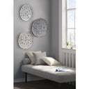 Rossi - Feather Painted Round Wall Decor (Set of 3) - Gray - Madison Park - Wall Decor - Elite Enclave Home