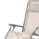 Steel Outdoor Zero Gravity Chair With Ivory Cushion - Ivory