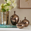 Ansen - Vase (Set of 3) - Bronze - Madison Park Signature - Table Accessory Sets - Elite Enclave Home